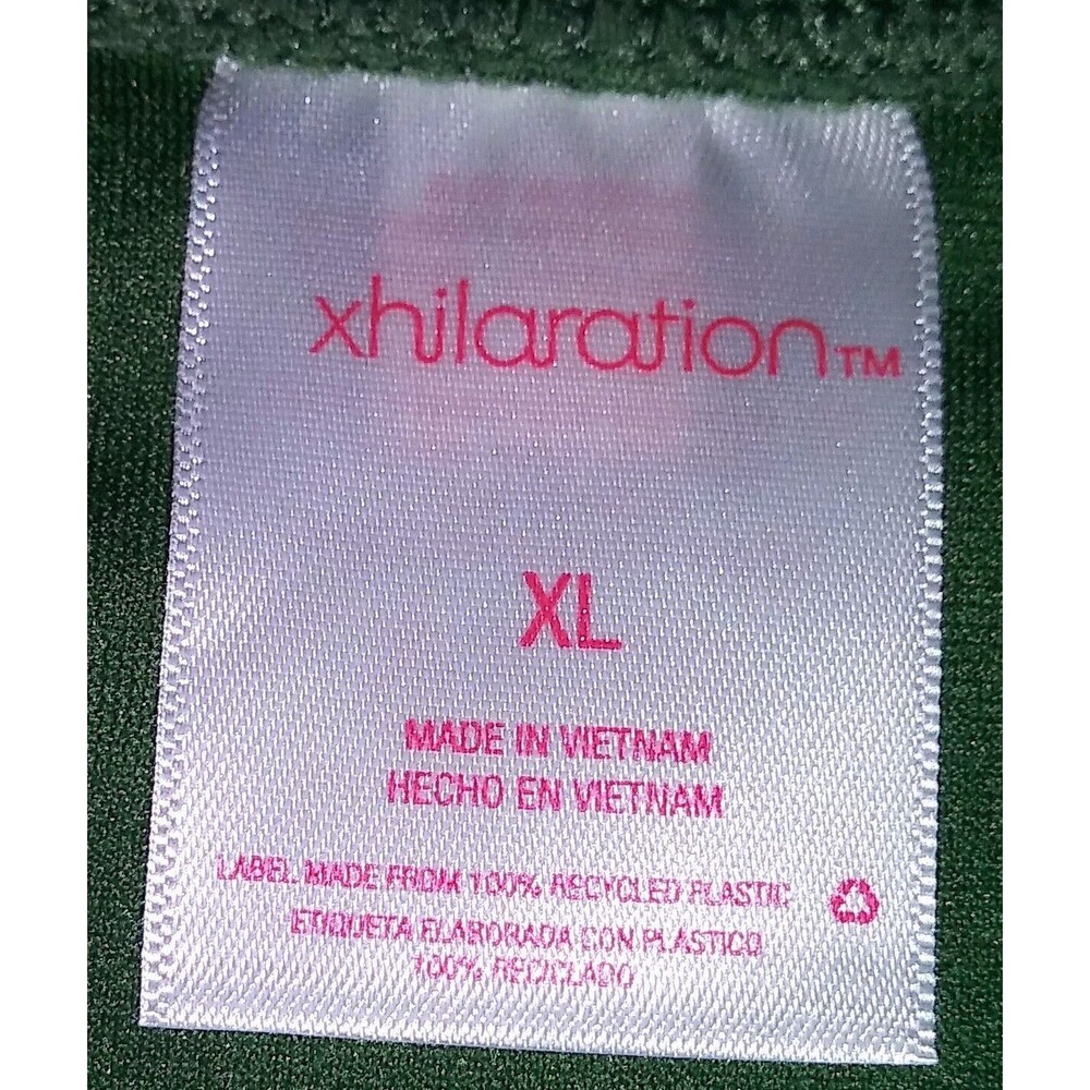 Woman's Juniors XL High Leg Scoop Waist Bikini Bottom Dark Green 12 / 14 NEW - Picture 6 of 9